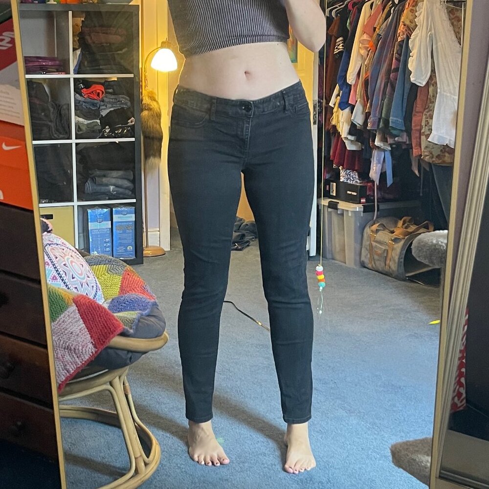 White House Black Market Black Jegging Size 6